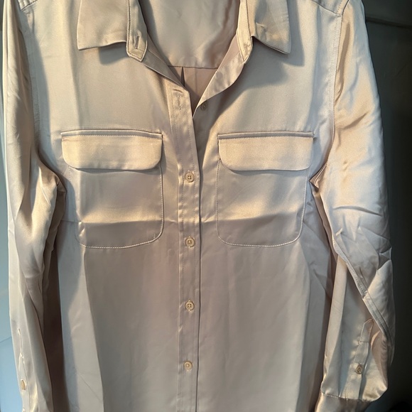 Alfani Tops - Satin shirt in Cream champagne by Alfani.
